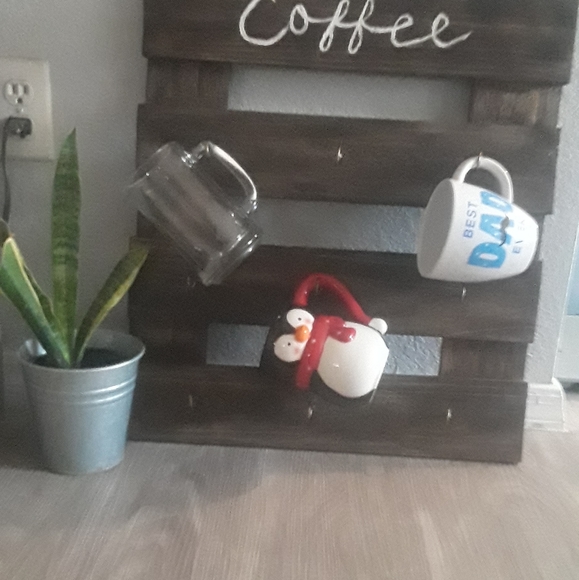 Handmade made COFFEE HOLDER - Picture 2 of 2